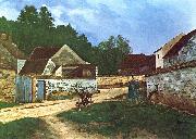 Alfred Sisley Dorfstrasse in Marlotte oil painting on canvas